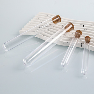 Tubes à essai Feiyue 16x100 mm en plastique avec bouchons pour usage en laboratoire - Product Image 1