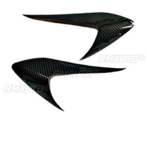 คาร์บอนลุค ไฟหน้ารถยนต์ คิ้วไฟหน้า ฝาครอบตกแต่ง สำหรับ Subaru XV 2012-2017 สติ๊กเกอร์ติดรถยนต์ ฝาครอบตกแต่งคิ้วไฟหน้า แต่งรถ - Product Image 4