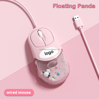 Souris de jeu sans fil imperméable au liquide Aqua, nouveau design, matériau acrylique, cadeau original pour la Saint-Valentin, logo personnalisé pour les joueurs