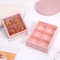 Boîte à biscuits imprimé de logo personnalisé boulangerie pliable boîte à pâtisserie donut macaron tiroir boîtes en papier diviseurs d'emballage et grille