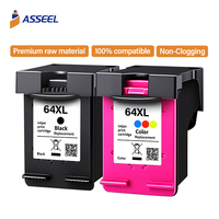 Kartrid Printer Inkjet Asseel Print Head 64XL 303XL 804XL Premium Warna Isi Ulang HP Envyphoto/6220/6222/6230/6232