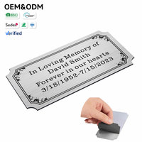 Plaque de Marque Personnalisable en Métal à Bords Lisses, Estampage 3D, Moulage Métallique de Haute Qualité, Revêtement Poudré, Impression Gravure