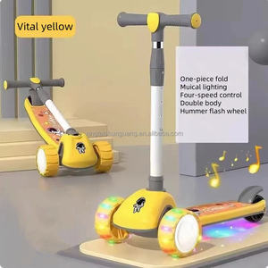 سكوترز للأطفال بجودة عالية بثلاث عجلات بتصميم شائع للأطفال الصغار في الهواء الطلق - Product Image 5