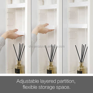 Armoire à <span class=keywords><strong>miroir</strong></span> rectangulaire détachable moderne de grande capacité pour l'éclairage de la salle de bain et le maquillage illuminé-pour les hôtels - Product Image 5