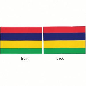 Drapeau de voiture en polyester à clipser pour vitre, motif Mauricien, double couture, qualité supérieure, vente chaude - Product Image 3