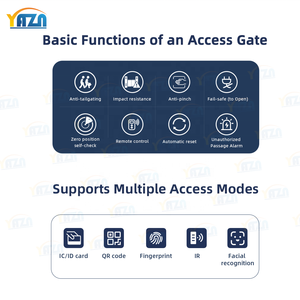 Tornello a tre bracci per interni con indicatore LED per ingressi di fabbriche, campus scolastici, stazioni della metropolitana, controllo bidirezionale - Product Image 5