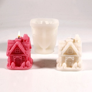 TangChu Rabbit Holding House Silicone Candle Mold for Making <b>Soap</b> Dishes, Jewelry Trays, Candles and Home Organizers - Product Image 3