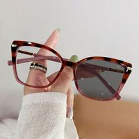 Montures de lunettes pour femmes anti-lumière bleue, tendance 2025, avec logo personnalisé, style œil de chat, verres photochromiques