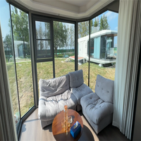 Fournisseur professionnel Maison en conteneur 2 cuartos Capsule spatiale intelligente de luxe Cabine d'hôtel préfabriquée chinoise Chambre mobile Maison Maison