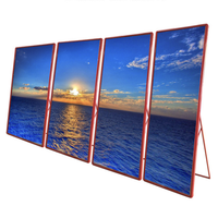 Écran d'affichage numérique portable pliable GOB P1.2 P1.5 P1.8 P2.5 pour affiche LED, bannière, totem, stand pour magasin