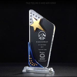 Design Custom Crystal <b>Trophy</b> LOGO <b>Engraved</b> Color Crystal Glass Ornament - Product Image 6