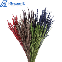 Bunga pemutih Lavender alami diawetkan, dekorasi pernikahan 80g/tandan