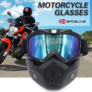 Lunettes de sport MX Lunettes de moto vintage coupe-vent Lunettes de moto UV400 Protection Fonctionnalité de sécurité Lunettes de moto personnalisées avec logo - Product Image 6