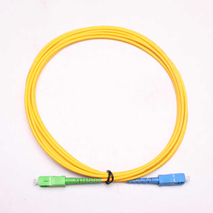 SC/APC to SC/UPC Singlemode Simplex 9/125 SM SX Fiber Optic Patch Cord ...