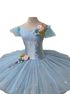 Custom Don Quixote due atti Shuizawa fata regina della foresta variazioni danza balletto tutù bambini adulti cielo blu abito da competizione - Product Image 2