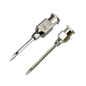 Vente en gros Aiguille d'injection vétérinaire en acier inoxydable Aiguille de seringue vétérinaire Luer Lock pour ferme de poulets réutilisable - Product Image 4