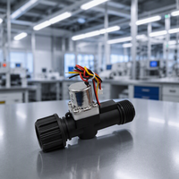 Katup Pulsa Sensor Aliran Diafragma DC3V 3/4 Inci Katup Solenoid Terintegrasi Merek Transl Kontrol Air Luar Ruangan Irigasi Taman