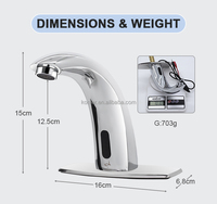 Robinet de salle de bain cascade sans poignée, à capteur tactile, monotrou, en laiton, entièrement automatique, fabriqué en Chine – Meilleurs robinets