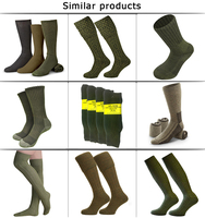 Personnalisé Jungle Camouflage Vert Coton Combat Patrol Chaussettes Trekking Randonnée Chasse Botte Travail Chaussettes Athlétiques