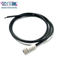 Cable de Sensor Moldeado Recto Macho de 3 Pines M8 con Codificación A, Portafusibles y Terminal, Longitud Personalizada para Barra de Luz LED Todoterreno