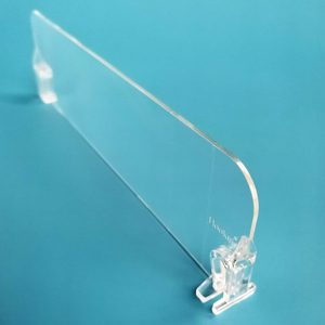 Séparateur d'étagère transparent réglable en plastique pour supermarché – Offre Spéciale - Product Image 3