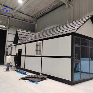 Casas Modulares Plegables de Acero Ligero de 20 pies y 40 pies Personalizadas, Casas Triangulares con Estructura de Acero, Casa Plegable, Casa Contenedor Prefabricada Pequeña - Product Image 1