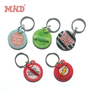 Bán Buôn Tùy Chỉnh 13.56Mhz Thông Minh Rewritable Thụ Động Nfc Thẻ PVC KeyFob Keychain Rfid Epoxy Tag - Product Image 5