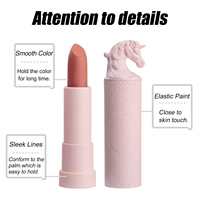 Rouge à lèvres mat velours rose, cosmétiques à marque privée, rouge à lèvres personnalisé avec logo, rouge à lèvres longue tenue et waterproof