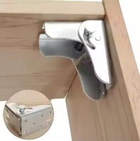 Charnières de support de couvercle en acier à 90 degrés pour meubles de chambre à coucher modernes, armoires, vitrines et accessoires de table