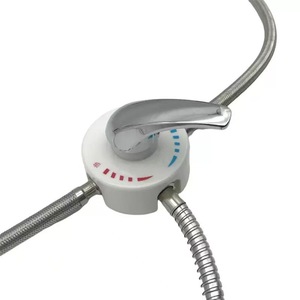 วาล์วผสมติดผนังแบบก้านเดียว แกนเซรามิก 3.5-4.9 แกลลอนต่อนาที สำหรับเครื่องทำน้ำอุ่นไฟฟ้า ก๊อกน้ำฝักบัว - Product Image 2