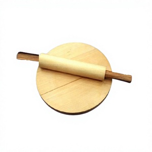 Handmade Wooden Chakla And Belan Customized Size Round Shape <b>Rolling</b> Pin And <b>Rolling</b> Board At Cheapest Price - Product Image 1