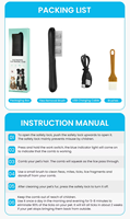Nouvelle Arrivée d'Usine - Peigne Anti-Insectes Intelligent Rechargeable par USB, Brosse Anti-Puces, Anti-Lentes et Anti-Acariens pour Chiens et Chats