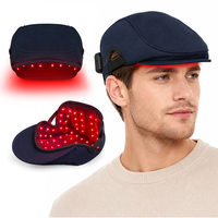 Casque de thérapie LED infrarouge sans fil pour la repousse des cheveux et la lutte contre la chute, portable, rechargeable sur batterie, pour usage domestique aux États-Unis