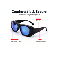Lunettes de protection laser à fibres optiques certifiées CE – Nouvelles lunettes de sécurité pour les opérations de soudage, de découpe et de nettoyage au laser