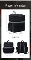 Sac à dos isotherme extra large en aluminium de 35 L, imperméable, avec fermeture éclair, pour la livraison et la conservation des aliments frais