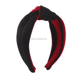 Bandeaux noués à la mode de couleur de sororité grecque pour femmes filles tissu antidérapant à larges bords <span class=keywords><strong>bandeau</strong></span> bijoux - Product Image 6