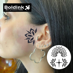 <span class=keywords><strong>Tatouage</strong></span> au jus de Jagua Boldink personnalisé, réaliste, motif fleur de mandala, résistant à l'eau, longue durée (2 semaines) - Product Image 2