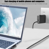 Kabel USB 3.2 Gen 2 Tipe C Teranyam 10Gbps 3A 60W Pengisian Cepat Transfer Data Cepat Berbagai Panjang 0.5M-3M