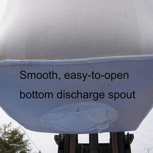 UV Stabilized Heavy Duty Bulk Bags with Duffle Top and Spout Bottom, for Industrial <b>Storage</b> and Transportation of Grain, Coffee - Product Image 4