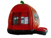Castillo Inflable con Temática de Calabaza de Halloween, Trampolín Inflable para Fiestas y Eventos