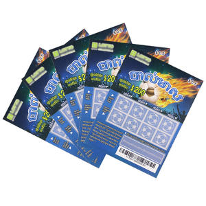 Loterie en papier de conception gratuite Sécurité anti-contrefaçon de haute qualité Billets de loterie à gratter personnalisés - Product Image 3