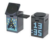 Chargeur rapide OEM DOM, haut-parleur, chargeur sans fil, station de charge magnétique sans fil 5-en-1 pour téléphones et montres