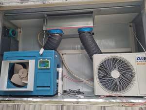 Système de circulation d'air pour conteneur d'expédition, contrôlé par application/téléphone mobile, pour ferme hydroponique mobile, avec fonctionnement automatique - Product Image 5