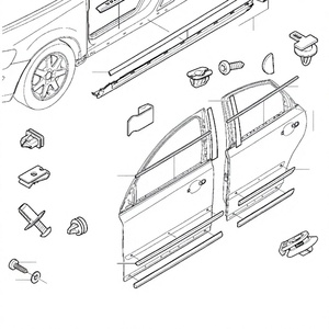 Boucle de fixation en plastique pour bas de caisse Volvo KS1654 pour réparation de bas de caisse 8678010 - Product Image 3
