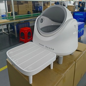 Litière automatique pour chat KittyBOT Premium en gros, design grain de bois, facile à nettoyer, contrô<span class=keywords><strong>le</strong></span> des odeurs, grande capacité, faible hauteur - Product Image 3