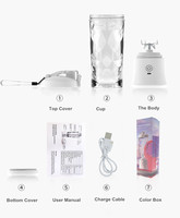 Mélangeur électrique puissant et puissant, 150 W, 600 ML, mélangeur Portable, bouteille de mélangeur de jus, bouteille de secoueur de fruits, tasse de presse-agrumes de glace