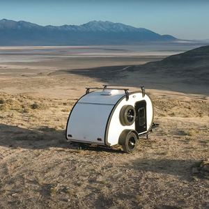 Fctrailers nhỏ offroad Teardrop Camper Trailer với bên trong phòng ngủ ngôi nhà nhỏ trên bánh xe - Product Image 4