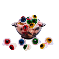 Fabrieksdirecte verkoop Halal 5D oogballen groothandel aangepaste OEM/ODM fruitige gummy snoepjes