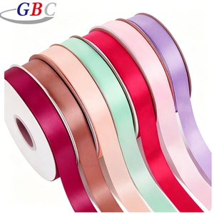Pita Poliester Dua Sisi Tebal 2.5cm untuk Aksesoris Rambut, Kotak Hadiah, Pembungkus Bunga, dan Proyek DIY (Tersedia) - Product Image 1