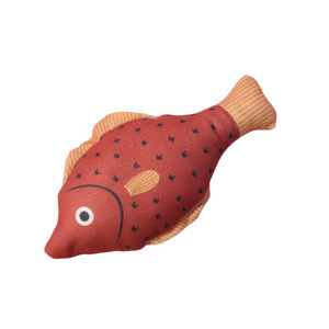 <b>Plush</b> Print Squeaky Custom New Style Catnip Nip Chew <b>Cat</b> Fish Toy Interactive <b>Cat</b> Toy - Product Image 5